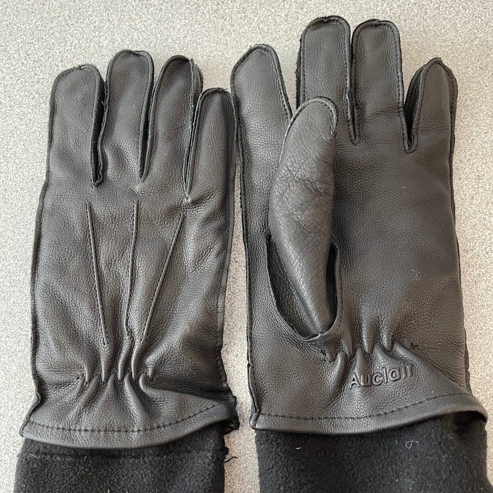 MENS AUCLAIR XL LINED LEATHER GLOVES